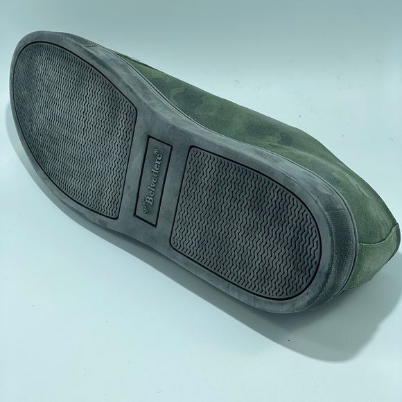 Camouflage Men’s 13D Belvedere Studio Sneakers Oliver Green Suede Leather - Picture 5 of 7